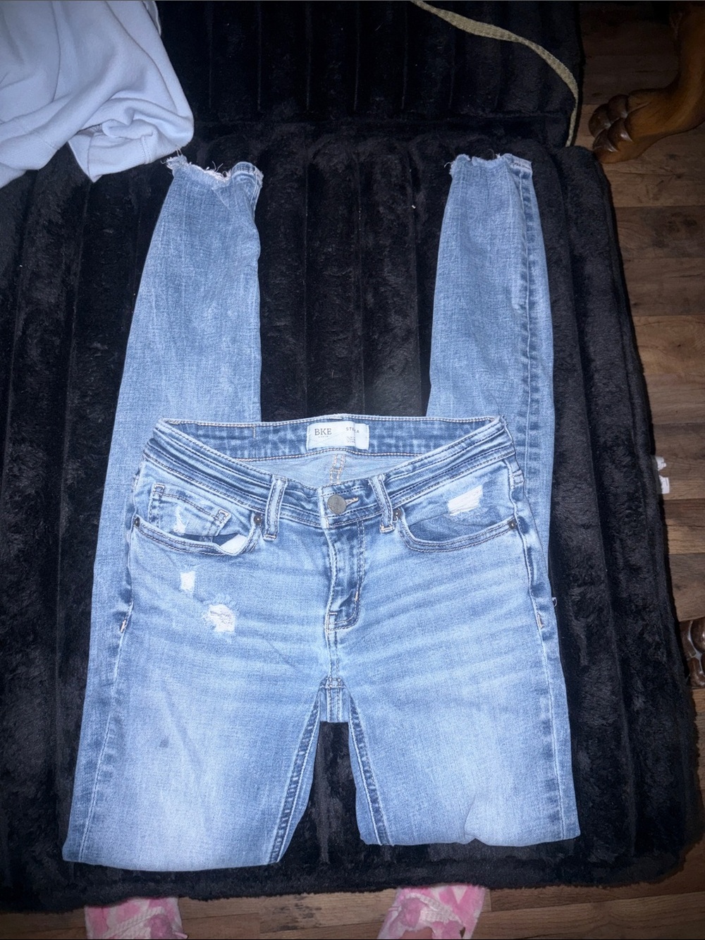 BKE Light Wash Skinny Distressed Women's Jeans